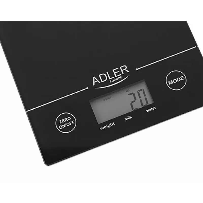 Adler AD 3138 b Mechanische Küchenwaage Schwarz Tischplatte Rechteckig