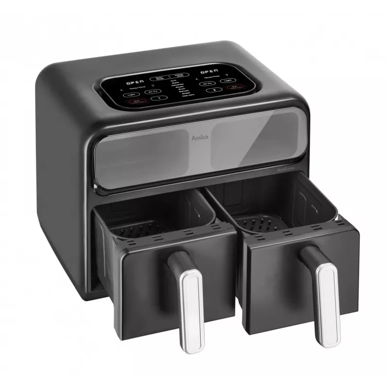 Heißluftfritteuse AMICA AFM7020 Schwarz — 700 W Leistung, 3,5 l Fassungsvermögen