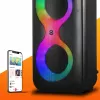 Tragbares Musikcenter MANTA SPK0401B100 Bluetooth-Lautsprecher, 100 W Spitzenleistung, UKW-Radio, Karaoke, eingebauter Akku, X-BASS
