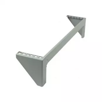 19-Zubehör Wandhalterung 2HE B490 / T98mm hellgrau SMW-Serie