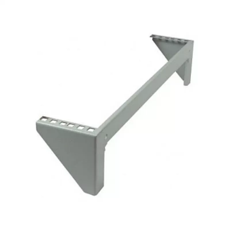 19-Zubehör Wandhalterung 2HE B490 / T98mm hellgrau SMW-Serie