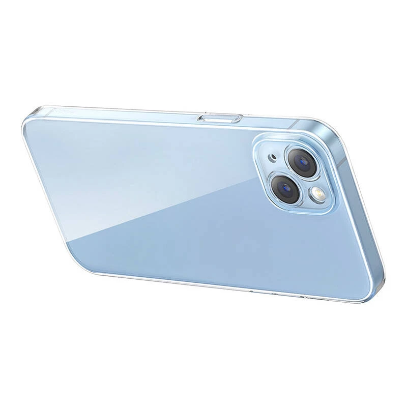 Schutzhülle Baseus Crystal Series für iPhone 14 Plus mit gehärtetem Glasrücken