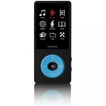 MP3-Player Lenco Xemio-860BU 8 GB Schwarz Blau LCD 18h Wiedergabe