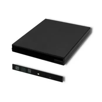 Optisches Laufwerkgehäuse CD/DVD SATA USB 2.0 9,5 mm