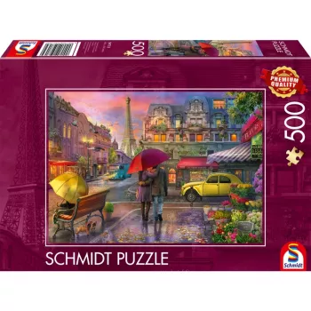 Schmidt Spiele 59713 Regenzauber in Paris Puzzle, 500 Teile