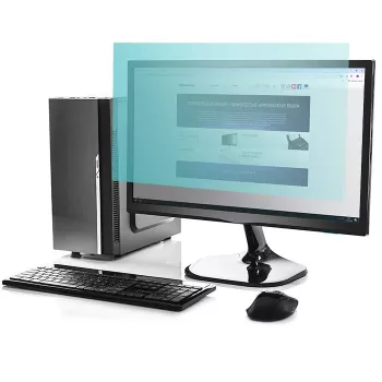 Qoltec 51049 Blaulichtfilter 27 | 16:9 | Augenschutz | Entspiegelt