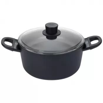 BALLARINI 75002-921-0 Kochtopf rund schwarz Aluminium 24 cm