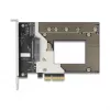 Interne M.2- / U.2-Adapterkarte DELOCK 90854 — PCIe 4.0 (Host: PCIe, Ausgänge: M.2 Key M 110 mm, U.2)