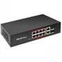 Ethernet Switch QOLTEC 52297 PoE RJ45 mit PoE-Uplink und SFP-Port