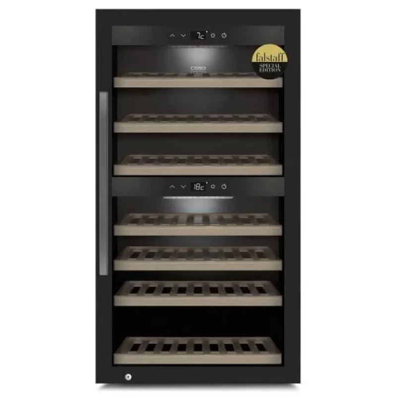 Caso | Smart Wine Cooler | WineExclusive 66 | Energieeffizienzklasse G | Vitrine | freistehend | Flaschenkapazität Flaschen | Kühlart Kompressortechnik | Schwarz
