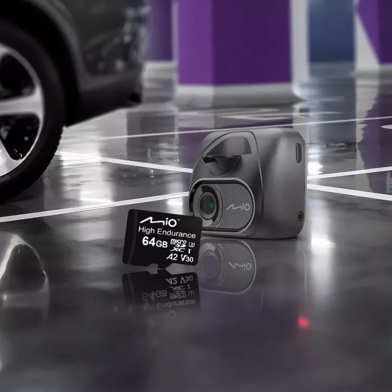MicroSD-Karte MIO Flash Memory 64GB UHS-I High Endurance für kontinuierliche Aufnahme