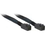 Inter-Tech - Internes SAS-Kabel - SAS 12Gbit/s - 4x Mini SAS HD (SFF-8643) auf 4x Mini SAS HD (SFF-8643) - 1,0 m - Schwarz/Blau (88885006)