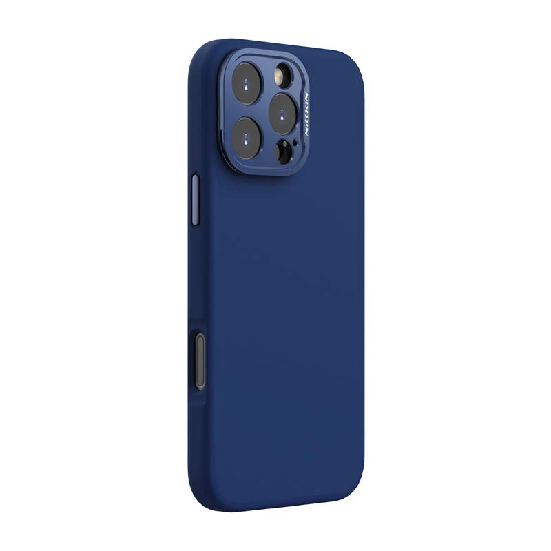 Magnetische Schutzhülle Nillkin LensWing für Apple iPhone 16 Pro Max — Blau, MagSafe-kompatibel, erhöhter Kamerarand