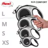 Flexi neu COMFORT 8 m Schwarz, graue Hunde-Rollleine