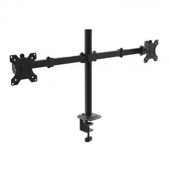 Akyga AK-MB-02 Dual-Monitor-Tischhalterung, 2 x 10 kg, VESA 75x75 / 100x100, 15–32", schwarz