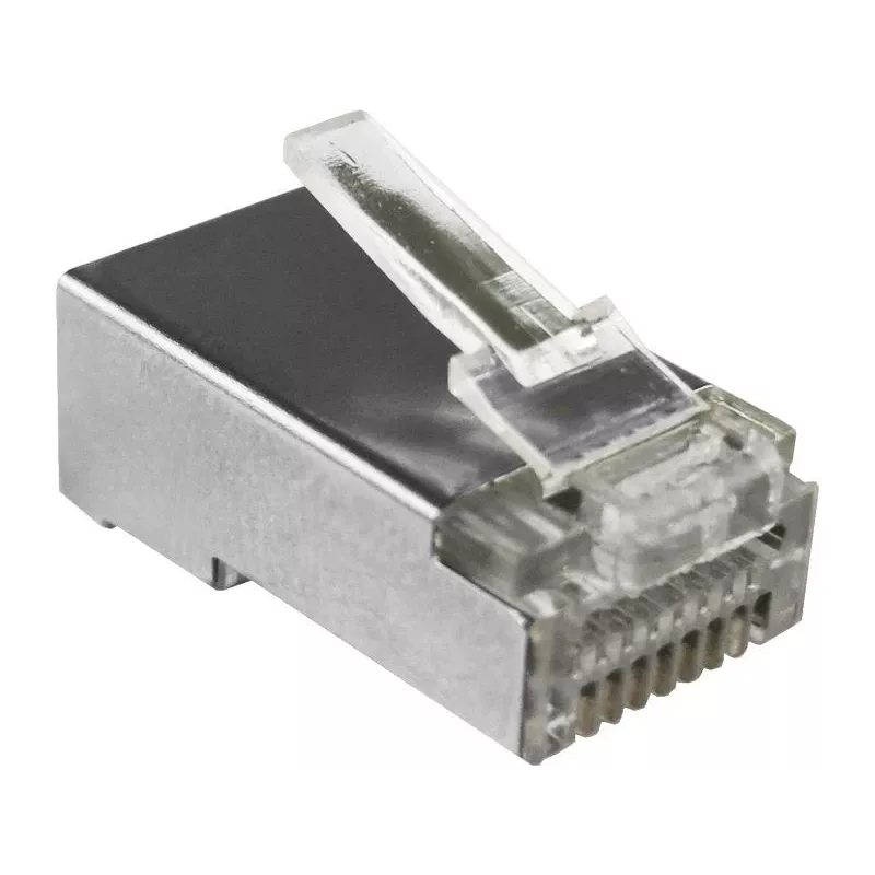 RJ45 STP Cat.5e Durchgangsstecker Alantec WT116 100er-Pack, geschirmter Steckverbinder für 8P8C-Kabel