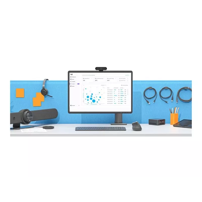 Bundle LOGITECH Tap Controller kabelgebunden mit Cat5e Kit+AIS Intel Core i5-1350P 16GB 250GB+Montageset für Videokonferenzen
