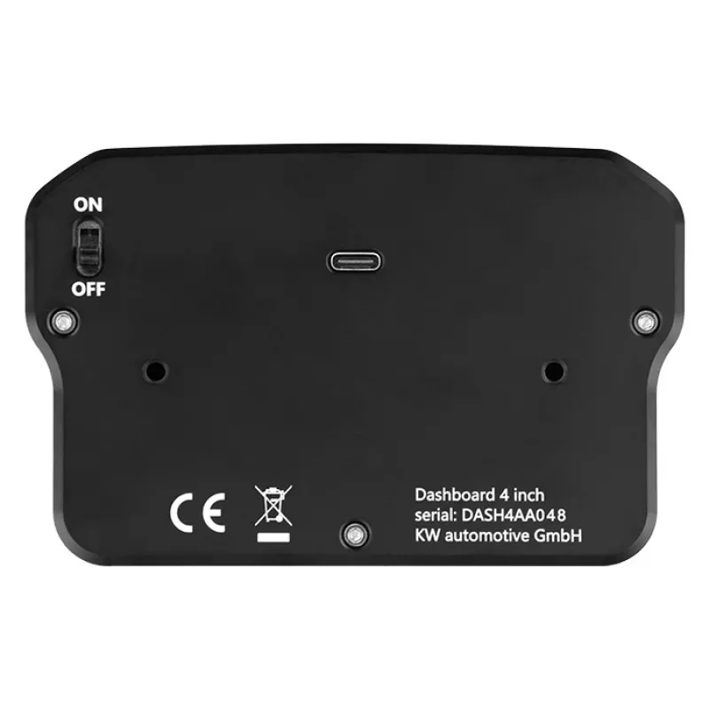 Lenkrad-Dashboard Ascher Racing 4 Zoll Modell 76080028 für Simracing-Setups