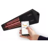 Infrarotheizung SUNRED PRO25W-SMART, wandmontiertes Dreieck dunkel, 2500 W, schwarz, IP55