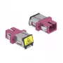 Glasfaser-Koppler DeLOCK 86891 SC Simplex Buchse auf SC Simplex Buchse Multimode Violett