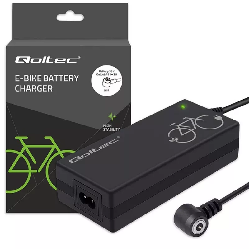 Ladegerät QOLTEC Mi4 Magnetic TIP für E-Bike 36V/42V 2A