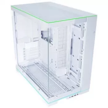 Lian Li O11 Dynamic EVO RGB PC-Gehäuse Bundle, Midi-Tower, ARGB, Tempered Glass + 3x UNI FAN SL-INF Reverse Blade Fan - Weiß