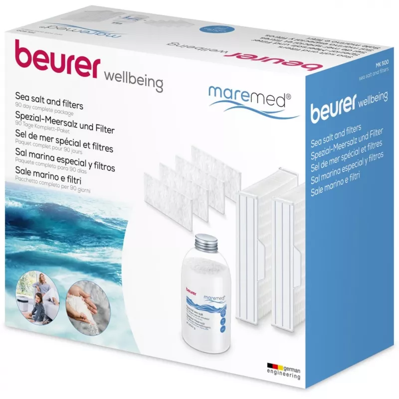Beurer maremed MK 500 Kombifilter- und Meersalz-Set