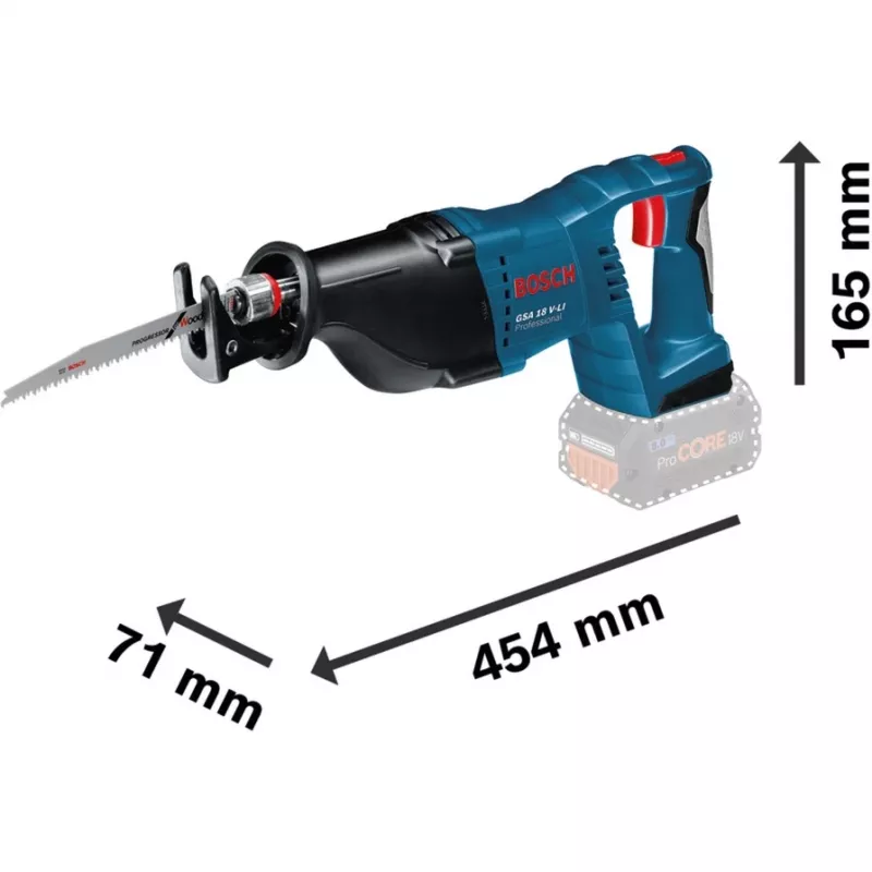 Bosch GSA 18 V-LI Schwarz, Blau