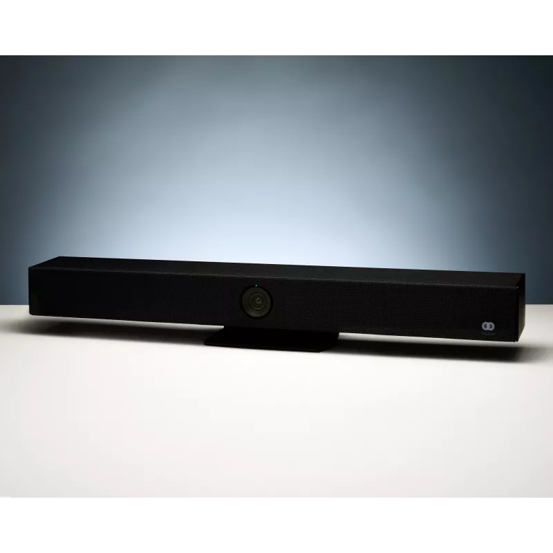 Videobar Boom Collaboration AURA BM03-2018 — All-in-One-4K-Videokonferenzleiste mit integrierter Kamera, Mikrofon und Lautsprechern