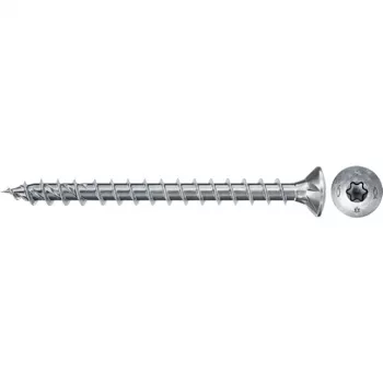 Schraube Fischer 670675, Metall-Holzschraube 35 mm, Ø 5 mm, Gewindelänge 29 mm, Packung mit 50