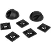 OfficePal Kabel-Organizer, Kabelmanagement schwarz, 136-teilig