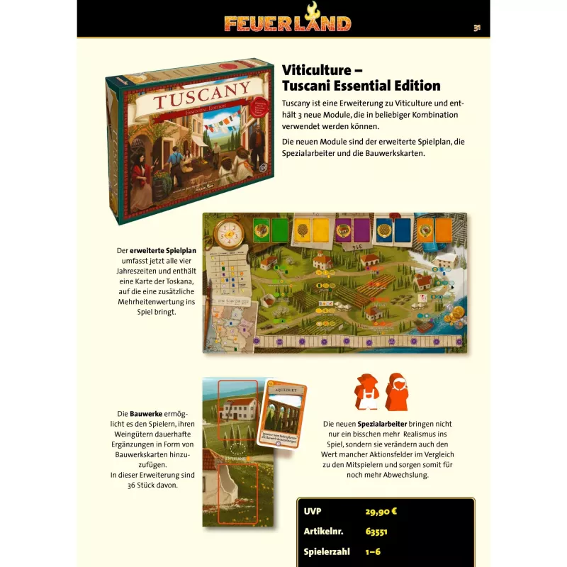 Viticulture: Tuscany Essential Edition, Brettspiel-Erweiterung