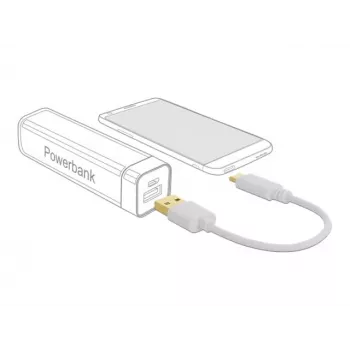USB-Ladekabel DeLOCK Typ-A auf USB Typ-C 15 cm