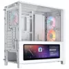 Corsair FRAME 4000D LCD RS PC-Gehäuse, Midi-Tower, ATX, ARGB, gehärtetes Glas - Weiß