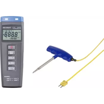 VOLTCRAFT K102 + TP 301 Temperaturmessgerät -200 bis +1370 °C Fühler Typ K