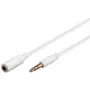Goobay 97112 Audiokabel 0,5m 3,5mm Weiß