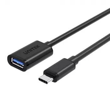 UNITEK Y-C476BK USB-Kabel USB 3.2 Gen 1 (3.1 Gen 1) 0,2 m USB C USB A Schwarz