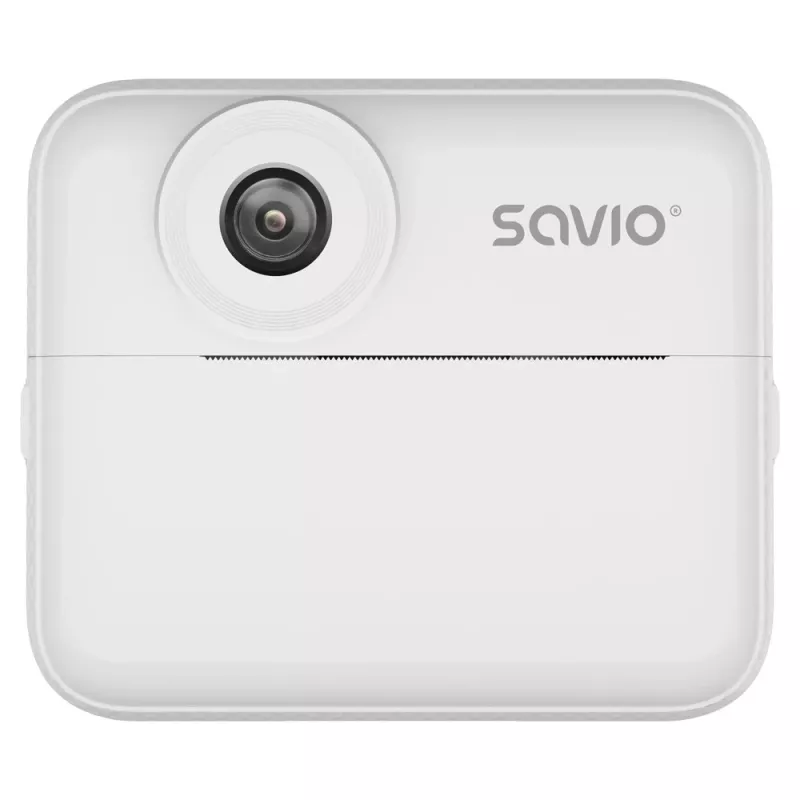 Sofortbildkamera SAVIO AN-01 für Kinder, weiß, 6,1 cm (2,4″) LCD, MicroSDHC bis zu 32 GB, USB-C, 1200 mAh Akku, kein eingebauter Blitz