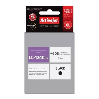 Activejet AB-1240BNX Tinte (Ersatz für Brother LC1240BK/1220BK; Supreme; 30 ml; schwarz)
