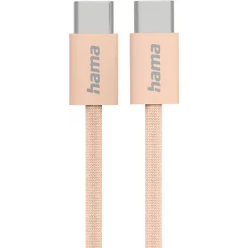 Hama Fabric USB-Kabel USB 2.0 1 m USB-C Orange