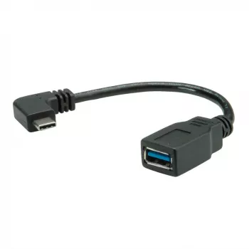 ROLINE 11.02.9031 USB-Kabel 0,15 m USB 3.2 Gen 1 (3.1 Gen 1) USB A USB C Schwarz (11.02.9031)