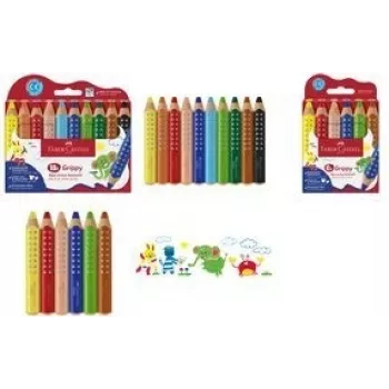 Farbstift Faber-Castell 110624 Mehrfarbig 10 Stück Kind
