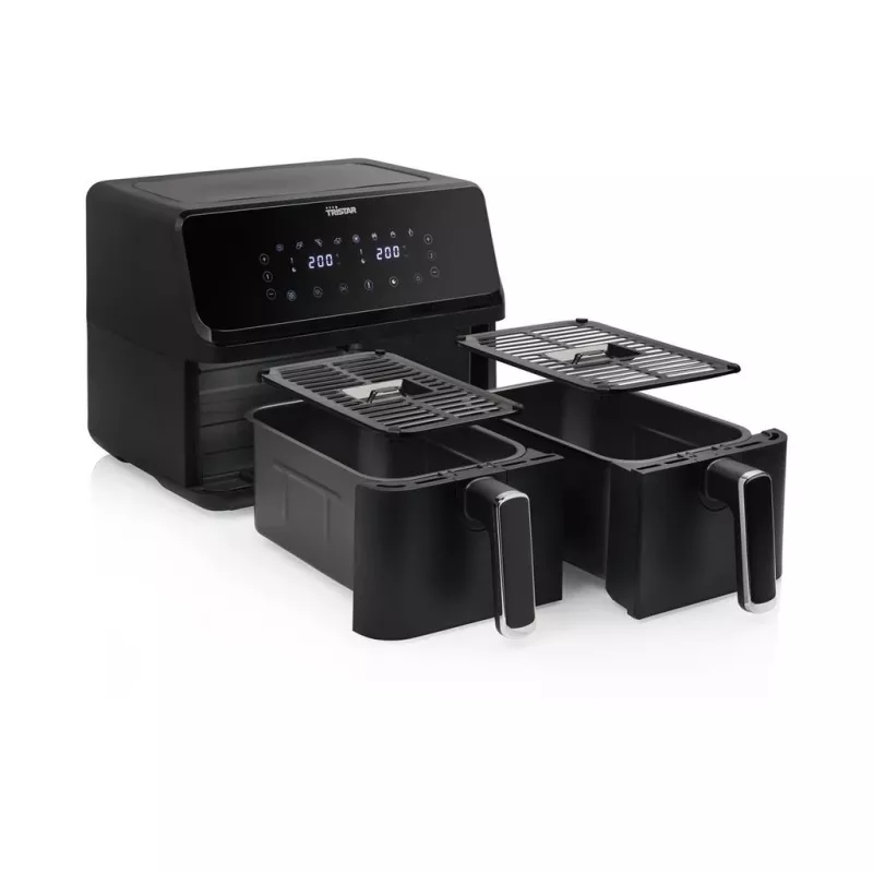 Tristar FR-9026 Fritteuse Doppel 8 L Stand-alone 2700 W Heißluftfritteuse Schwarz