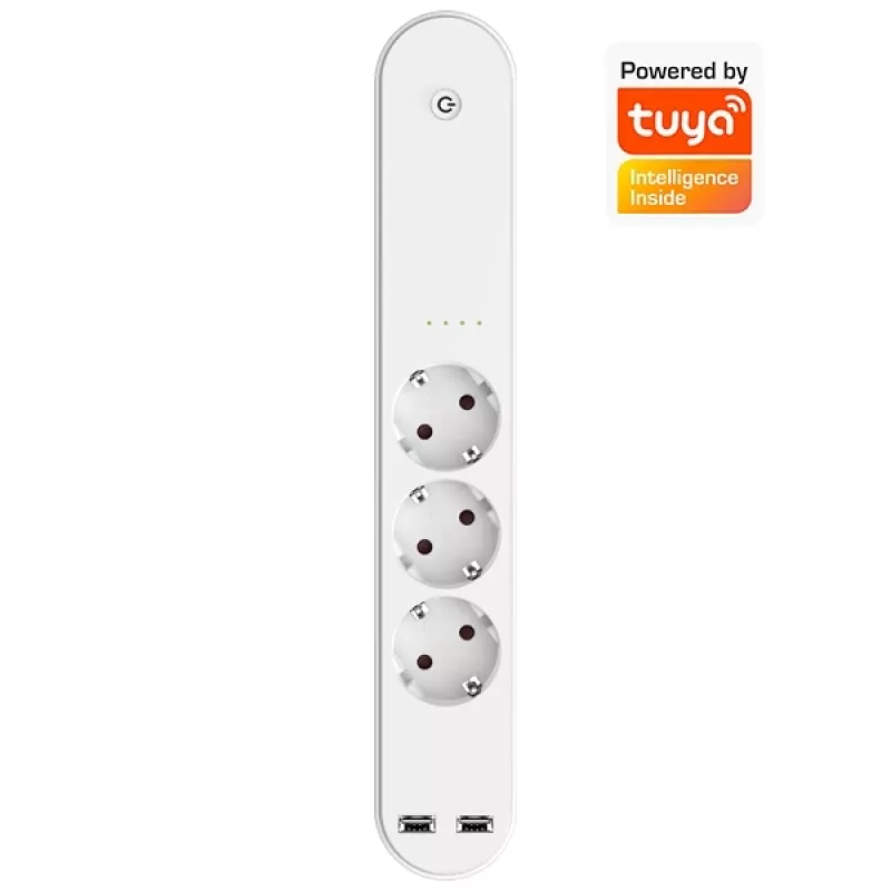 Smart Power Strip Denver SHP-310U 3 AC-Ausgänge Typ F 3680 W