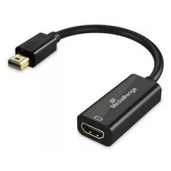 Mini DisplayPort auf HDMI Konverter MediaRange MRCS236, 10 Gbps, 20 cm, Schwarz