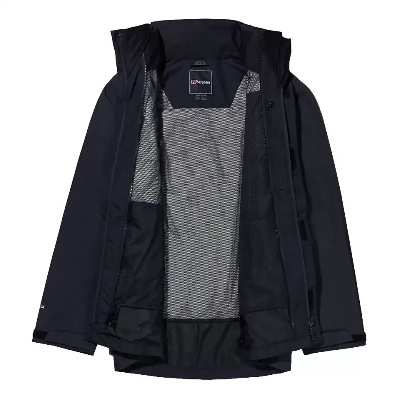 Jackenset Berghaus Deluge Pro 3.0 M + Hillwalker IA Shell M — wasserdichte Herren-Außenschicht, schwarz