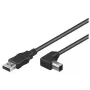 Microconnect USBAB05abgewinkelt USB-Kabel USB 2.0 0,5 m USB A USB B Schwarz