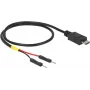 USB-Kabel DeLOCK 85408 Micro-USB B 0,3 m Schwarz