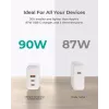 AUKEY PA-B6S Weiß Omni a Mix GaN ultraschnell Wandladegerät