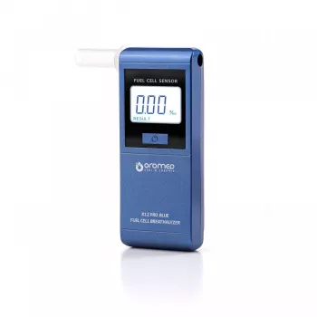 Elektrochemischer Alkoholtester blau